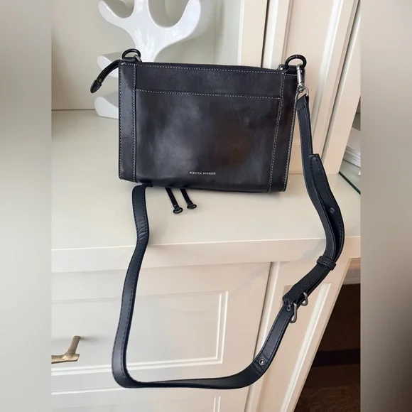 REBECCA MINKOFF MAB Studded Leather Crossbody Purse Bag Women’s Black NEW - Picture 15 of 15